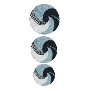 Intango woven blue set