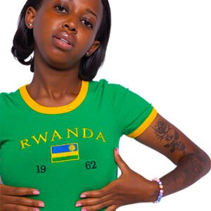 Rwanda green baby tee - Image 5