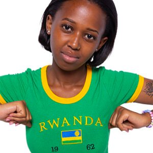 Rwanda green baby tee - Image 6