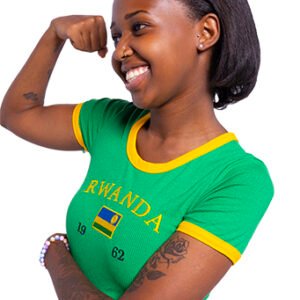 Rwanda green baby tee - Image 4