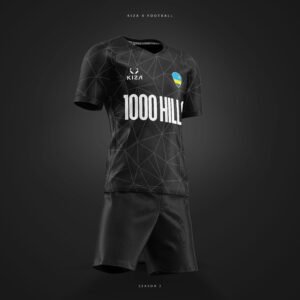 1000 HILLS BLACK LINE | Season 2 Football Jersey by KIZA - Image 3