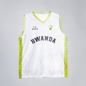 RWANDA WHITE | Season 1 Basketball Jersey by KIZA - Image 3