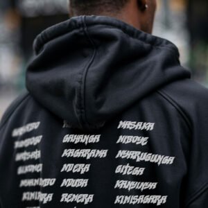 Black Kigali Hoodie – Limited Edition Rwandan Streetwear | Only 50 Made - Image 8